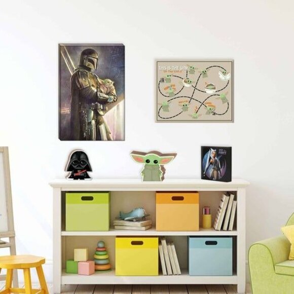 Star Wars Darth Vader Wooden Block Art Decor For Kids Room - Picture 2 of 3